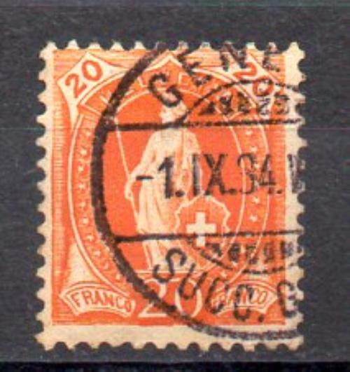 Suiza Año 1882/04 Nº 71 (o)